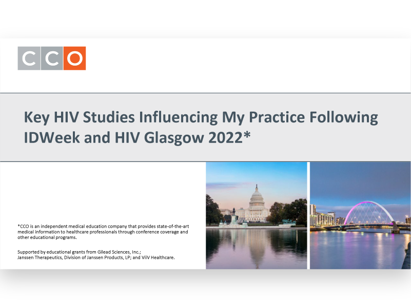 IDWeek and HIV Glasgow 2022